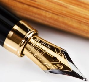 Original Monte Lovis - "Bordus" Luxus Füller in Gold mit Konverter und Tintenpatrone in edler Geschenk-Box 